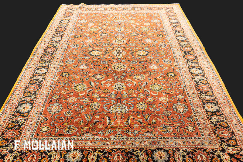 Antique Indian Kashmir Silk Rug n°:65360944